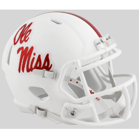 Riddell Mississippi Ole Miss Rebels White Speed Mini Helmet